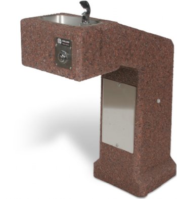 DFBF-36FR ADA Accessible Freeze Resistant Concrete Drinking Fountain