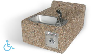 DFWM-19FR ADA Accessible Freeze Resistant Concrete Wall-Mount Drinking Fountain